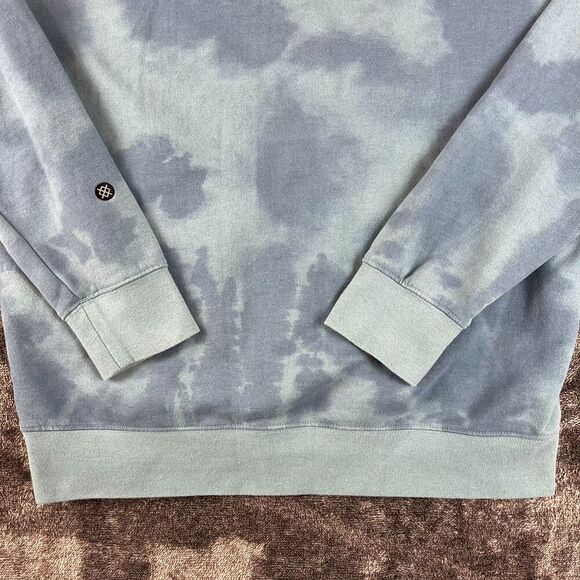 Stance Mercury Hoodie Tie Dye Sweatshirt Men's L Blue Fleece Lined Pullover - Picture 12 of 13